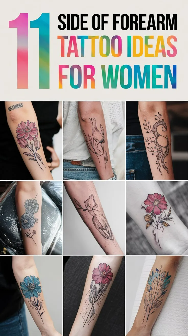 11 Side of Forearm Tattoo Ideas for Women