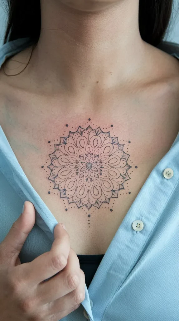 11 Stunning Female Chest Tattoo Designs to Inspire Your Next Ink