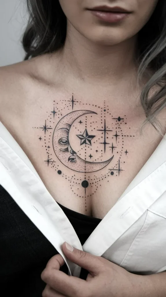 11 Stunning Female Chest Tattoo Designs to Inspire Your Next Ink